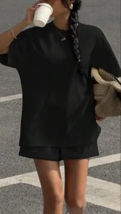 美品♡SHEIN♡Muchica♡ブラック セットアップ