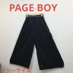 PAGE BOY レディースワイドパンツ　黒　フリーサイズ