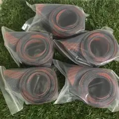 超便利! 5本セット ロッドカバー ロッドソックス ベイト用 オレンジ×グレー