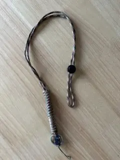 スマホストラップ ブラウンとベージュ