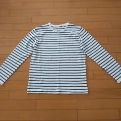 メンズ　ストライプ 長袖カットソー M