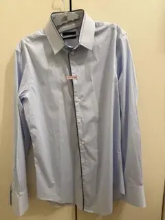 HOMME 水色 ボタンアップシャツ
