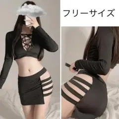 3点セット☆ 大人女子 コスプレ 黒 セクシー ハロウィン エレガント 仮装j