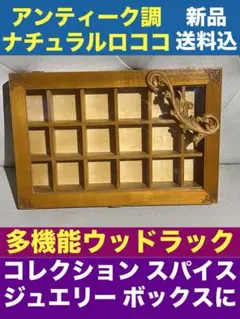 ナチュラルロココ仕様♦️アンティーク調 コレクションケース♦️新品♦️送料込