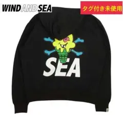 未使用 タグ付き WIND AND SEA アイスクリーム コラボ パーカー
