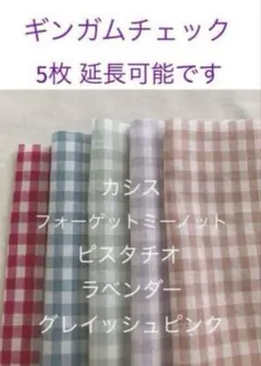 5枚 ♪10×15cm ☆ギンガムチェック＊check&stripe c&s