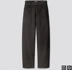 UNIQLO U ワイドフィットカーブジーンズ22 ダークグレー