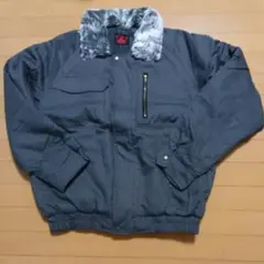 防寒ジャンパー ファー付きジャンパー 3L ダークグレー