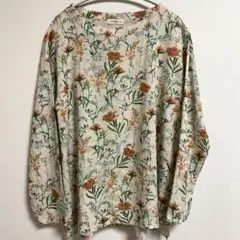【匿名配送】embelge アンベルジュ 花柄 総柄 ボタニカル カットソー M