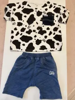 Buddy Lee 牛柄 Tシャツ 100cmとパンツ 95cmの2点セット
