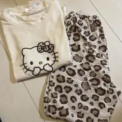 アベイル　HELLO KITTY ルームウェア M　キティヒョウ柄　パジャマ