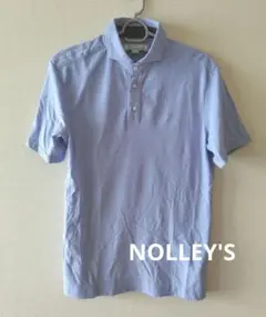 NOLLEY'S ライトブルー 半袖ポロシャツ MEDIUM