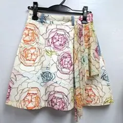 スウォッシュロンドンSwash London　花柄　ミニスカート　S エレガント