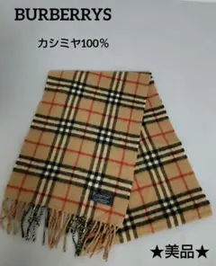 バーバリー BURBERRYS カシミヤ100% ノバチェック柄 マフラー