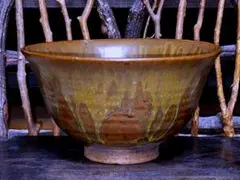 ♥極上　柿の蔕　茶碗　桐箱付き　骨董品　古玩 ♥極上 柿の蔕 茶碗 桐箱付き 骨董品 古玩 ♥極上 柿の