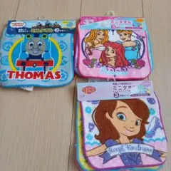 キャラクター ミニタオル 3枚セット