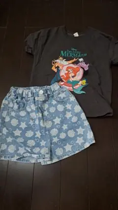 美品☆しまむら☆リトシー☆リトルマーメイド☆アリエル☆上下セット☆