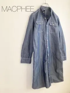 ★マカフィー★ダンガリーロングシャツ シャツワンピース