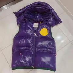 モンクレール BIGロゴジーニアスLORENTGILETダウンベスト パープル