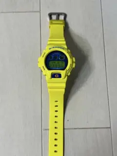 美品 G-SHOCK DW-6900PL 腕時計 不動 イエロー スマイル様 美品☆G-SHOCK DW-6900H-9 イエロースラッシャー