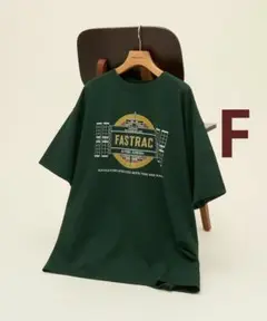 AMERICANHOLIC スペースプリントTシャツ　Ｆ　グリーン