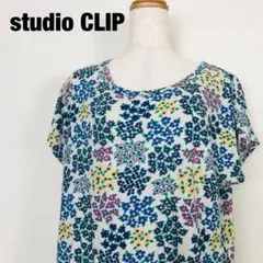 studio CLIP スタディオクリップ　ノースリーブ　ブラウス　花柄　F2