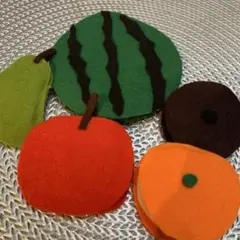 夏休み工作　ハンドメイド フルーツ盛り合わせ