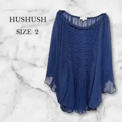 ✨美品✨ハッシュアッシュ チュニック ドット柄 シフォン素材 ドルマンスリーブ