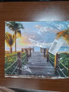 新品未開封 マウスパッド ビーチ風景 20x24cm
