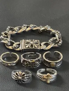 メキシカンジュエリーシルバーカラー 6点セット y2k
