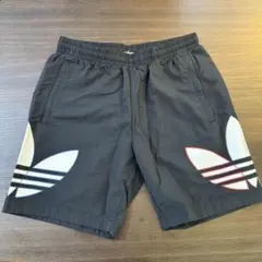 adidas 3ストライプ ショートパンツ XL ブラック