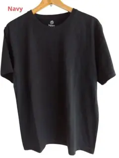 Navy クルーネック Tシャツ ブラック XLサイズ