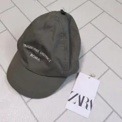 【新品★タグ付き】ZARA キッズ　キャップ 帽子　カーキ