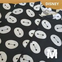 DISNEY ベイマックス アロハシャツ ブラック/ホワイト 総柄 M 新品