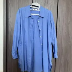 UNIQLO 綿100% ブルーシャツ　ワイシャツ