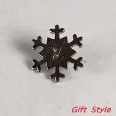Louis Vuitton ルイ・ヴィトン スノーフレーク ピンバッジ シルバー