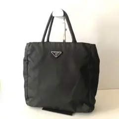 ★美品★プラダ ハンドバッグ ナイロン ブラウン 三角ロゴ 0926