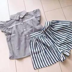 新品未使用 西松屋 シャツ ショートパンツセット 95cm 100cm