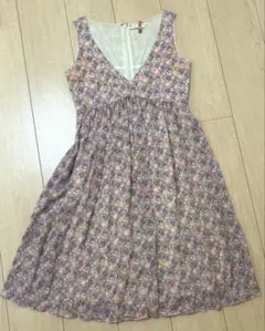 シンシアローリー ワンピース 花柄 シルク