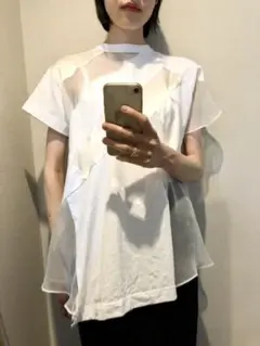 sacai サカイ 2way ホワイト ブラウス