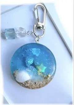 シェイカー シャカシャカキーホルダー 海 丸 貝