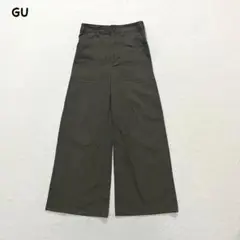 t1980 【ジーユー】　チノウエストベルトベイカーワイドパンツ　ベルト無