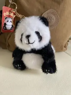 パンダのぬいぐるみ キーホルダー付き