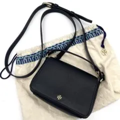 極美品✨トリーバーチ ミニショルダーバッグ 2way キラシェブロン 黒 レザー