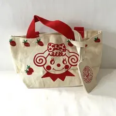 【新品】Curly イチゴプリント トートバッグ