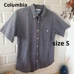 Columbia コロンビア チェック柄 半袖シャツ メンズ アウトドア