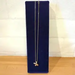 《未使用に近い》ゴールド クロス型ペンダント ネックレスゴールド