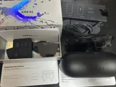 Xreal One本体+Xreal adapter+Apple純正変換アダプター