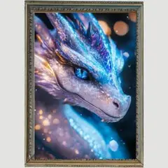 Ｐ1193　青龍【開運風水絵画風・ヒーリングアート】