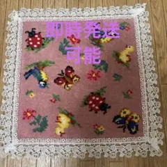近沢レース　フェイラー　コラボ　タオルハンカチ　ハイジ　ピンク